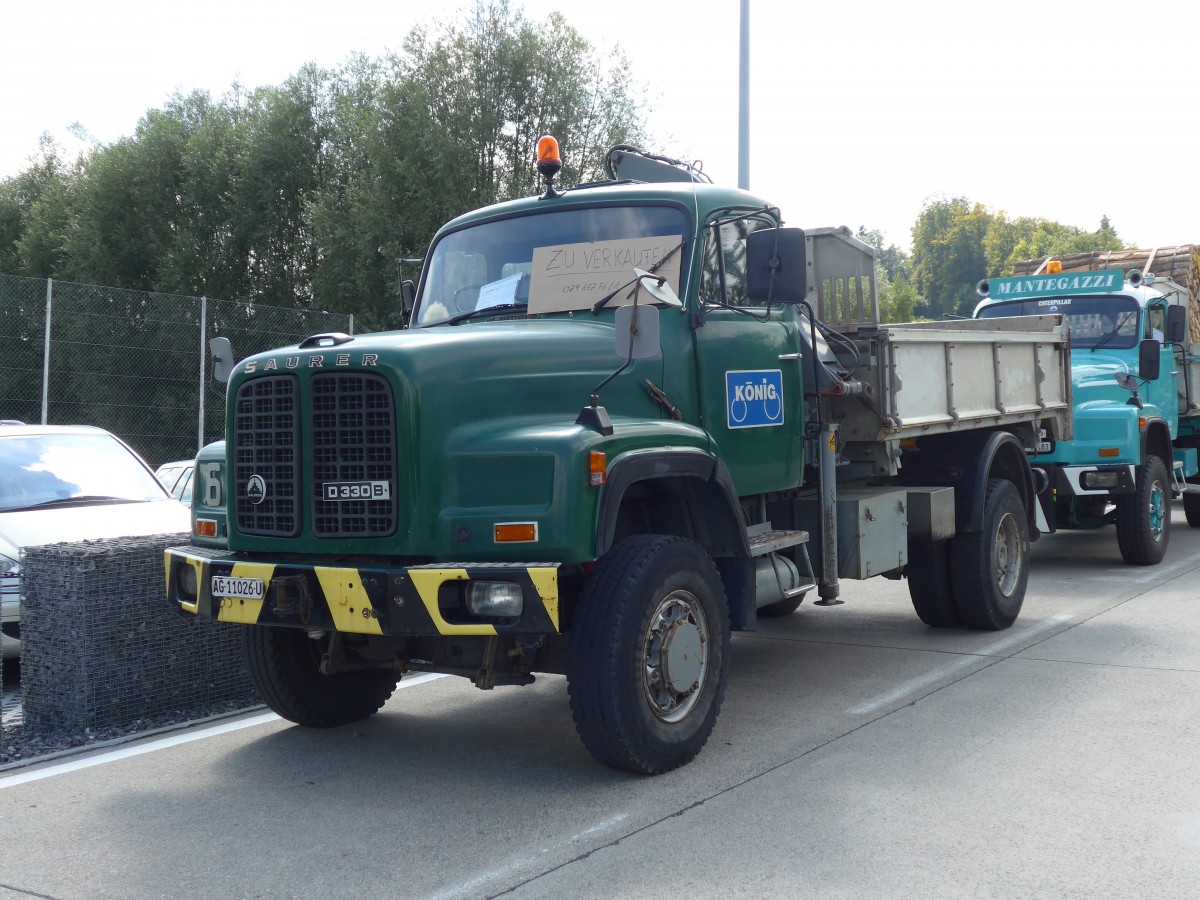 (154'613) - Knig - AG 11'026 U - Saurer am 30. August 2014 in Oberkirch, CAMPUS Sursee