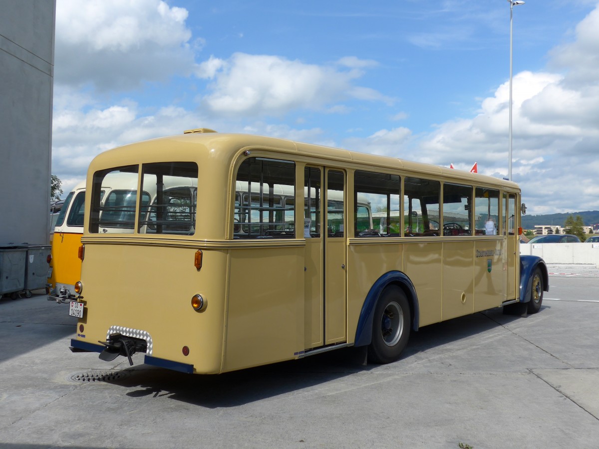 (154'615) - BOGG Wangen b.O. - Nr. 8/SO 14'190 - Berna/Hess (ex SOO Olten Nr. 8) am 30. August 2014 in Oberkirch, CAMPUS Sursee