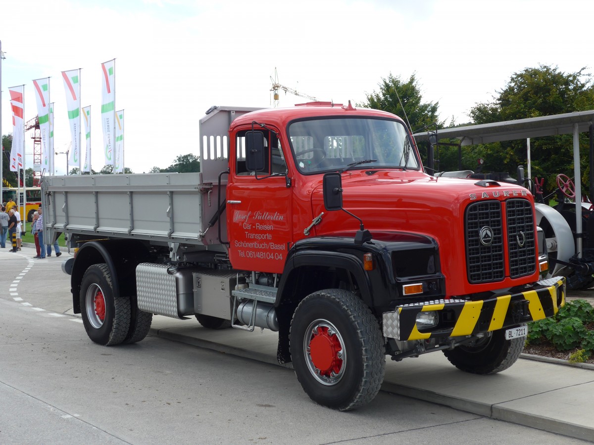 (154'619) - Stterlin, Schnenbuch - BL 7211 - Saurer am 30. August 2014 in Oberkirch, CAMPUS Sursee