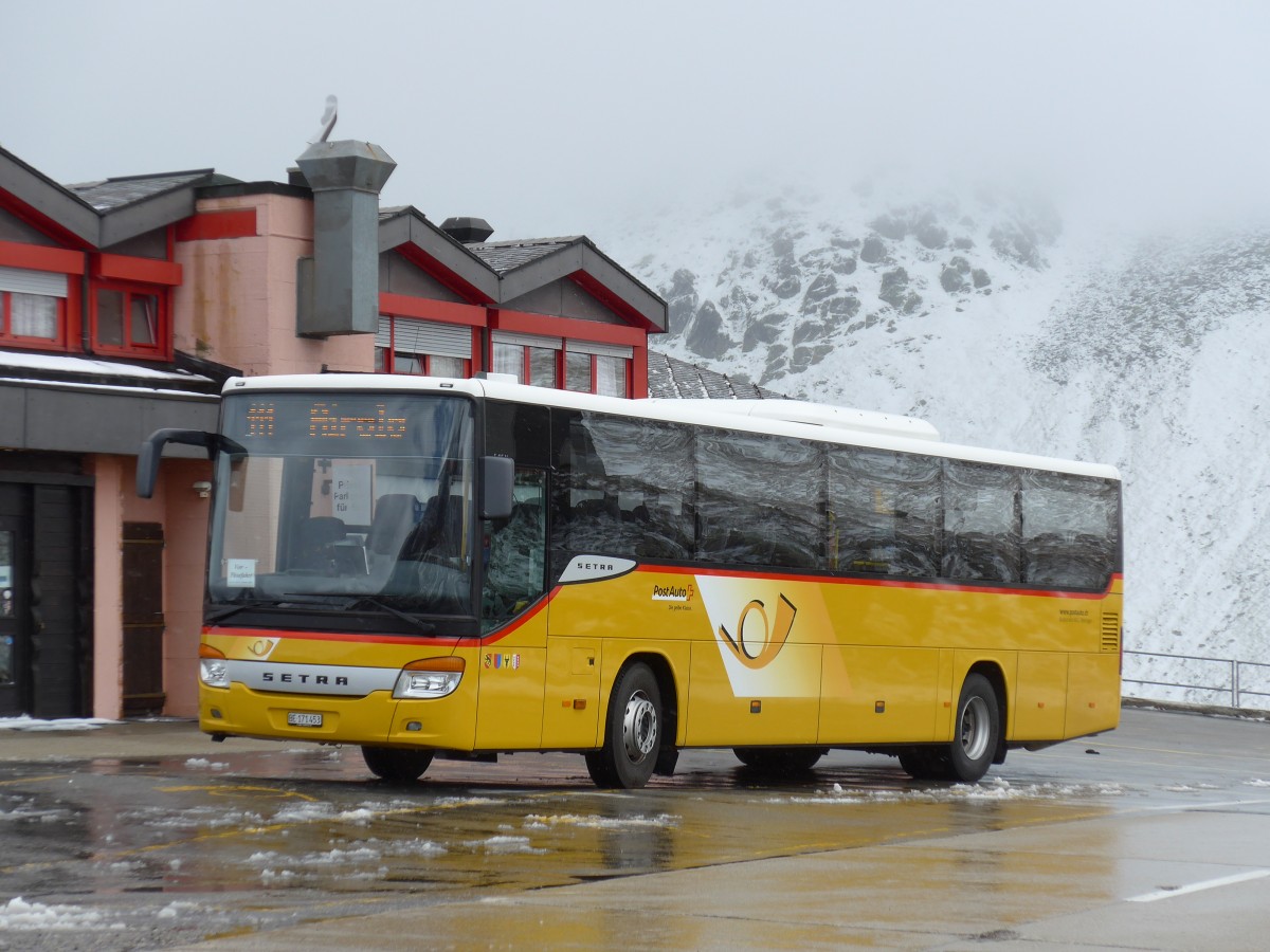 (154'769) - AVG Meiringen - Nr. 73/BE 171'453 - Setra am 1. September 2014 in Nufenen, Passhhe