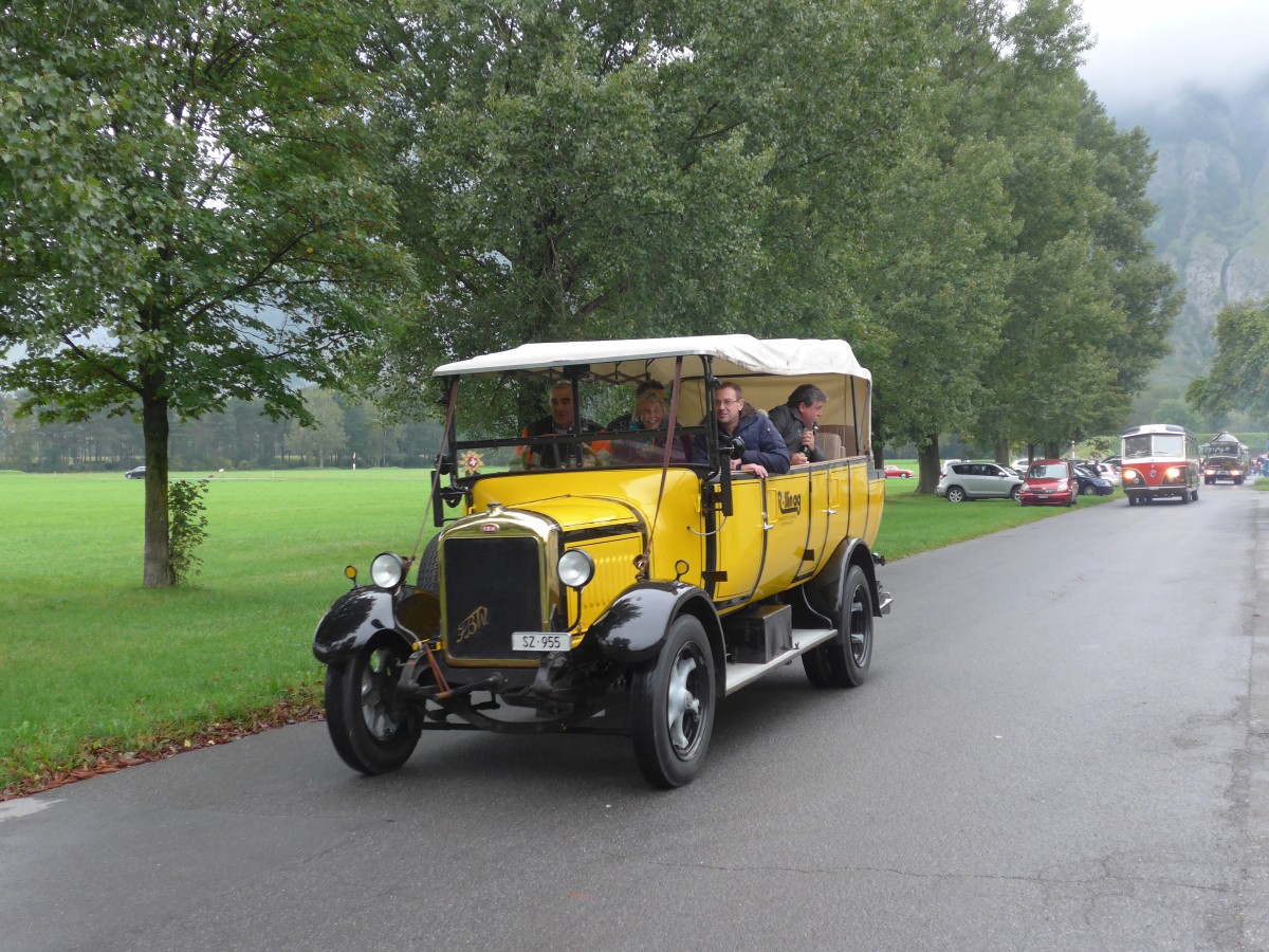 (154'992) - R�llin, Hirzel - SZ 955 - FBW/Seitz-Hess (ex RhV Altst�tten Nr. 31; ex P 2881/1529) am 13. September 2014 in Chur, Waffenplatz
