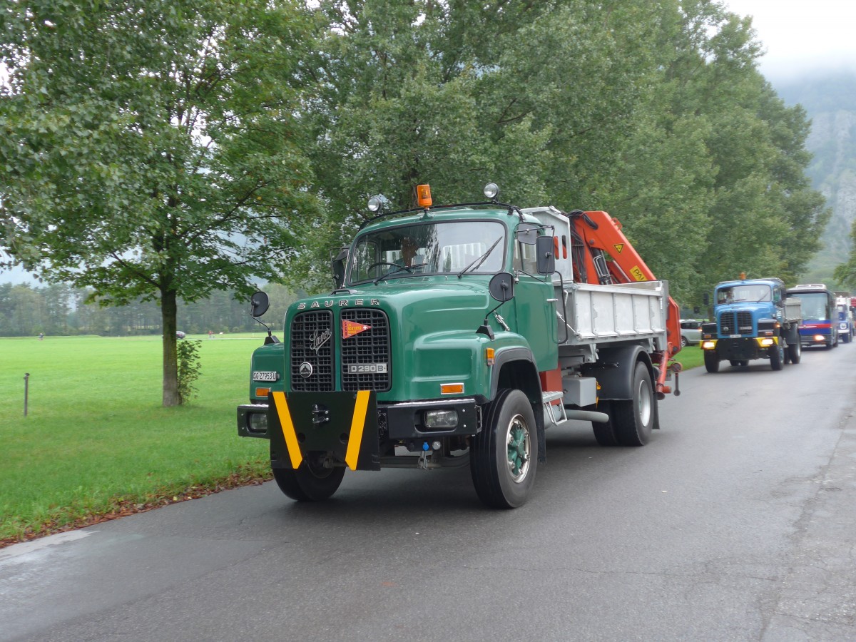 (155'010) - Saurer - SG 27'953 U - am 13. September 2014 in Chur, Waffenplatz