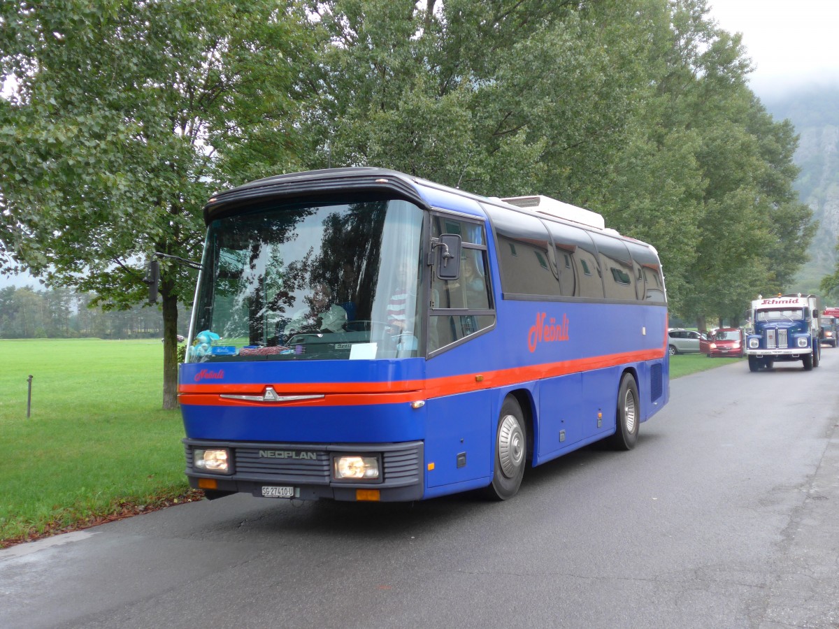 (155'012) - Amsler, Frmsen - SG 27'410 U - Neoplan am 13. September 2014 in Chur, Waffenplatz