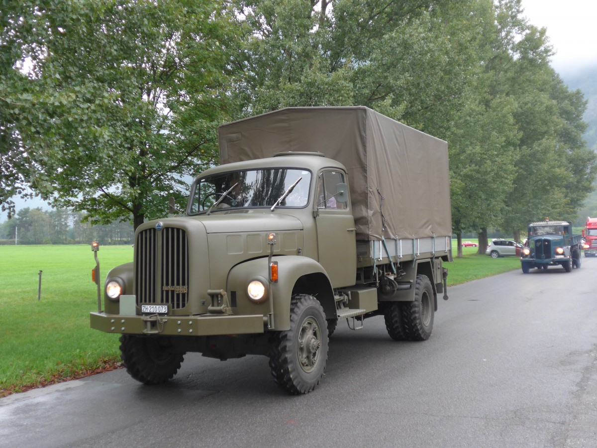 (155'014) - Saurer - ZH 210'073 - am 13. September 2014 in Chur, Waffenplatz