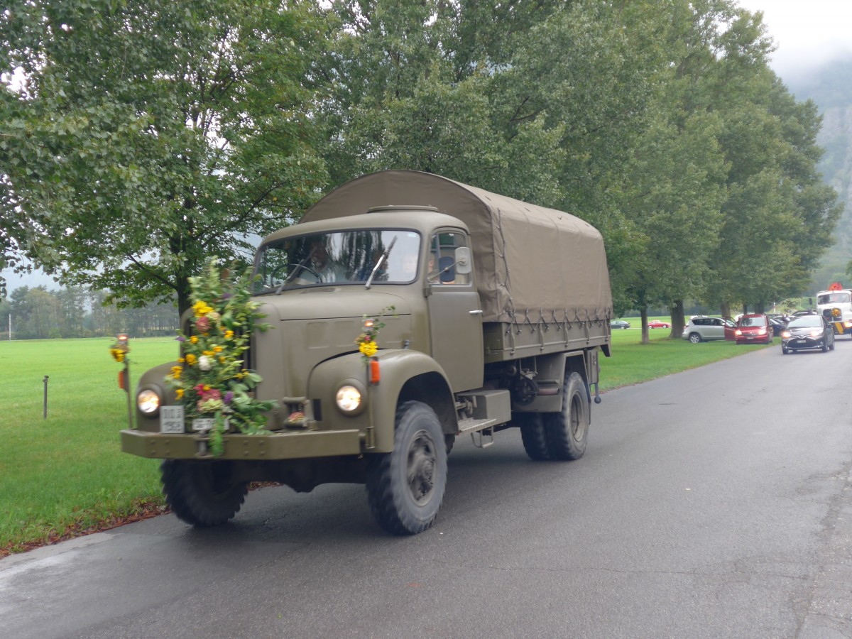 (155'020) - Saurer - SG 76'321 - am 13. September 2014 in Chur, Waffenplatz