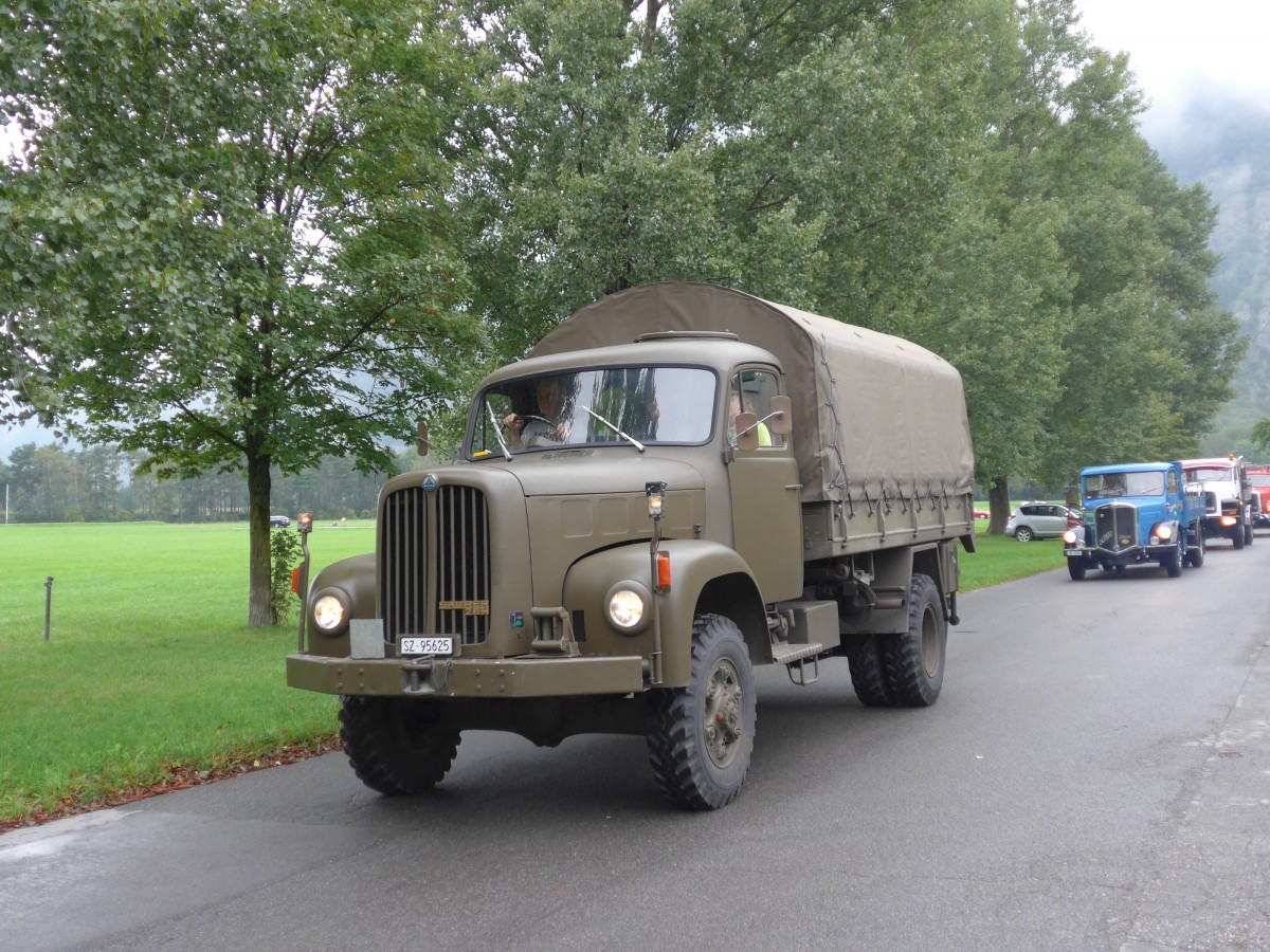 (155'052) - Saurer - SZ 95'625 - am 13. September 2014 in Chur, Waffenplatz