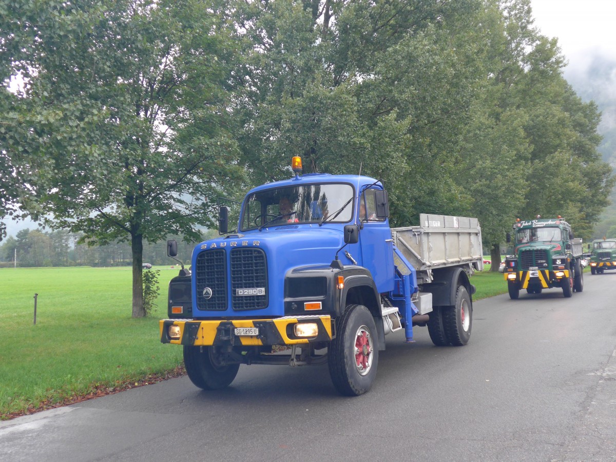 (155'057) - Saurer - SG 1295 U - am 13. September 2014 in Chur, Waffenplatz