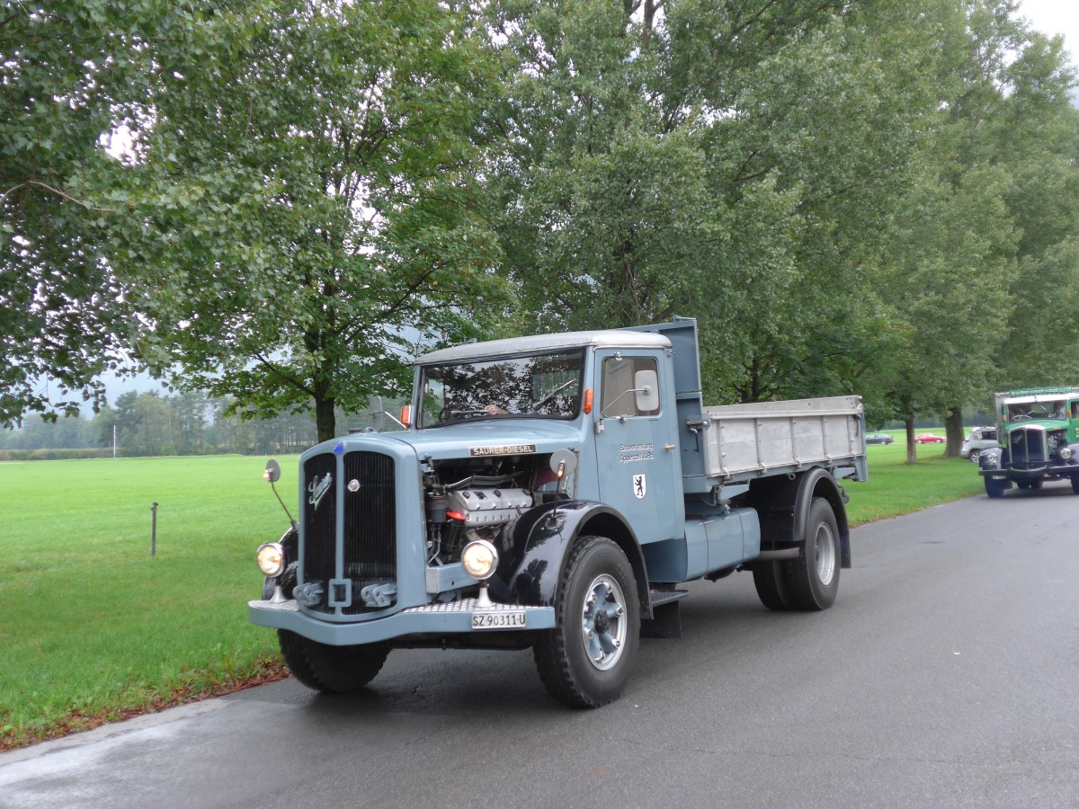 (155'065) - Bauverwaltung, Appenzell A.Rh. - SZ 90'311 U - Saurer am 13. September 2014 in Chur, Waffenplatz