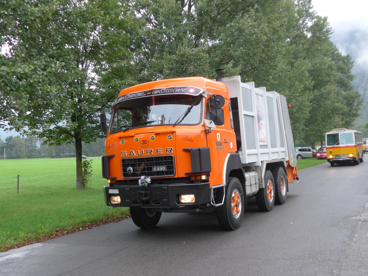 (155'071) - Tiefbauamt, St. Gallen - Nr. 810/SG 500'007 - Saurer am 13. September 2014 in Chur, Waffenplatz