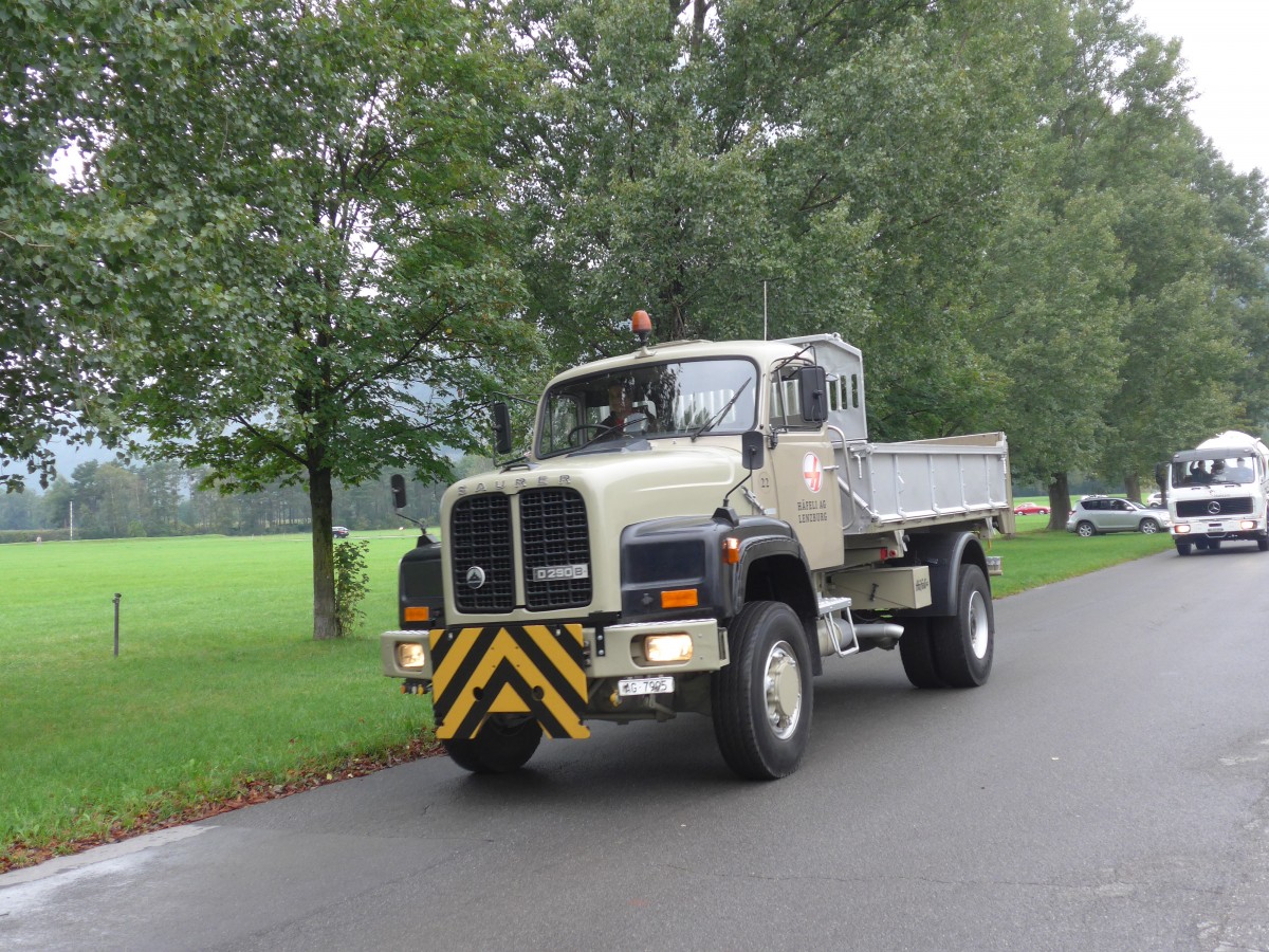 (155'111) - Hfeli, Lenzburg - Nr. 22/AG 7995 - Saurer am 13. September 2014 in Chur, Waffenplatz