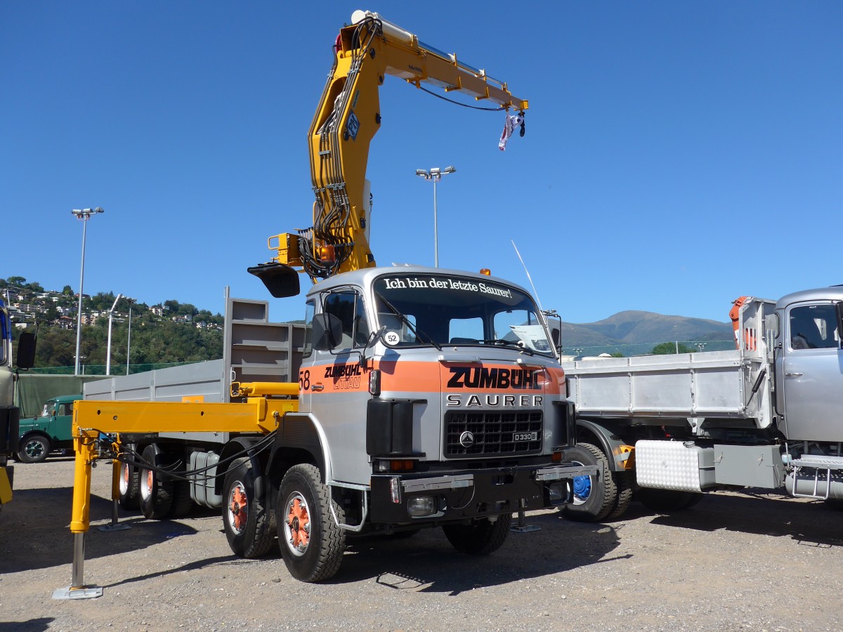 (155'191) - Zumbhl, Littau - Nr. 58 - Saurer am 13. September 2014 in Lugano, Saurertreffen