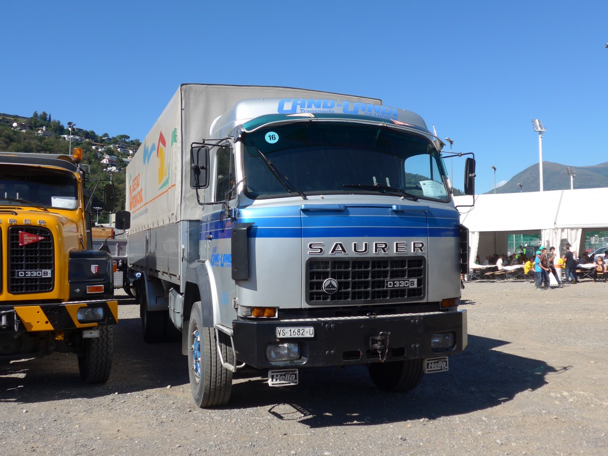 (155'207) - Gand-Landi, Grandson - Nr. 64/VS 1682 U - Saurer am 13. September 2014 in Lugano, Saurertreffen