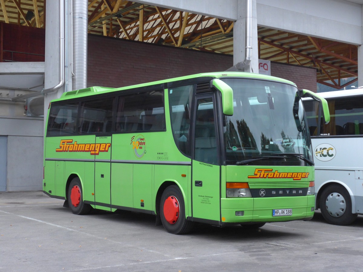 (155'435) - Aus Deutschland: Strohmenger, Frth - HP-AK 188 - Setra am 2. Oktober 2014 in Thun, Grabengut