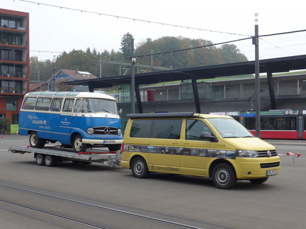 (156'107) - Edelweiss, Ainring - BGL-NY 1 - VW am 26. Oktober 2014 in Bern, Brnnen