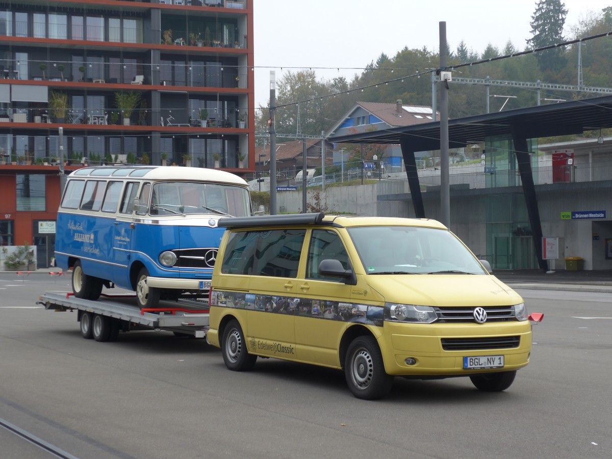 (156'108) - Edelweiss, Ainring - BGL-NY 1 - VW am 26. Oktober 2014 in Bern, Brnnen