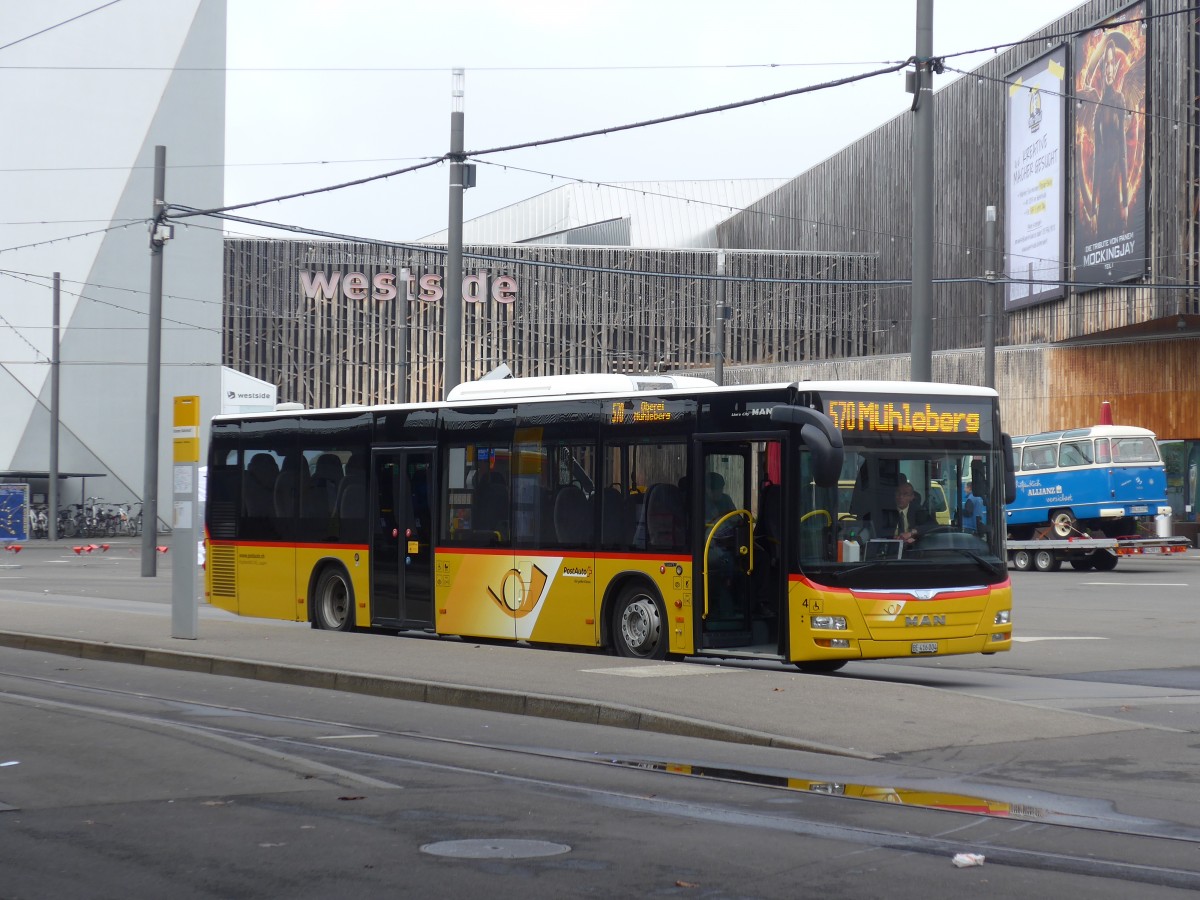 (156'113) - Klopfstein, Laupen - Nr. 4/BE 416'004 - MAN am 26. Oktober 2014 beim Bahnhof Bern Brnnen