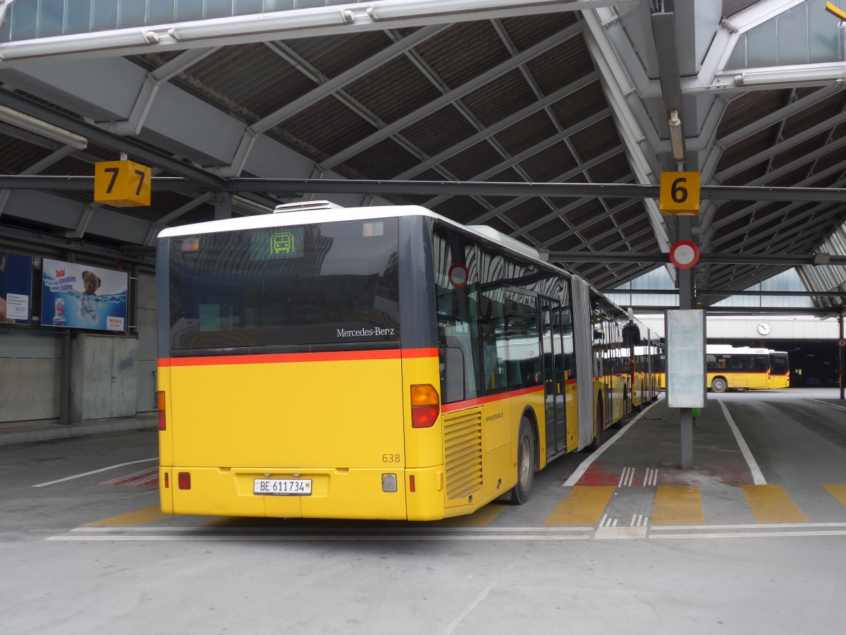 (156'117) - PostAuto Bern - Nr. 638/BE 611'734 - Mercedes am 26. Oktober 2014 in Bern, Postautostation