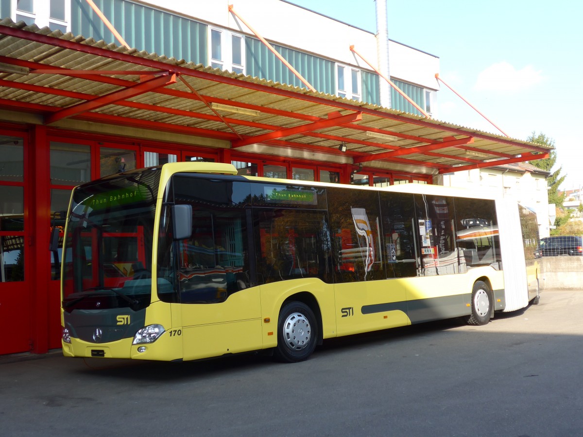 (156'430) - STI Thun - Nr. 170 - Mercedes am 7. November 2014 in Kloten, EvoBus