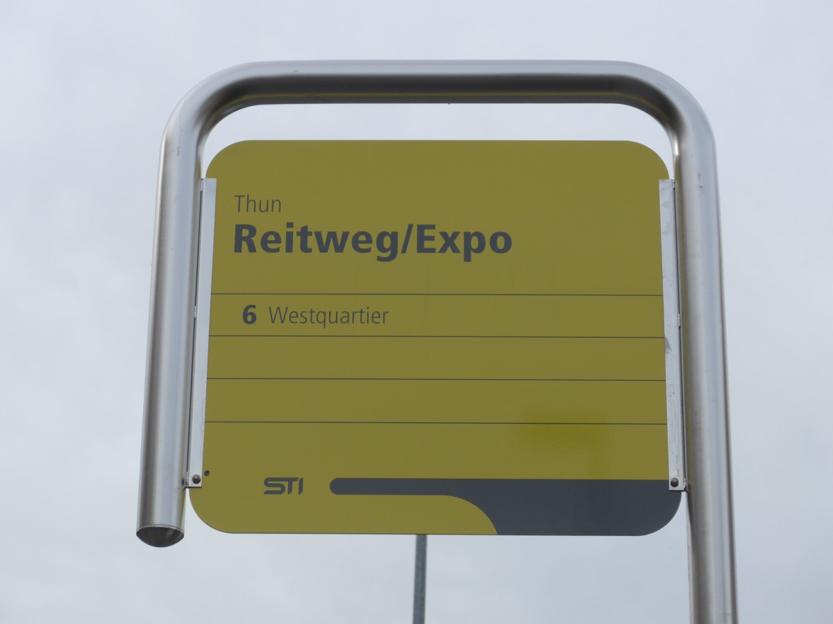 (156'479) - STI-Haltestelle - Thun, Reitweg/Expo - am 9. November 2014