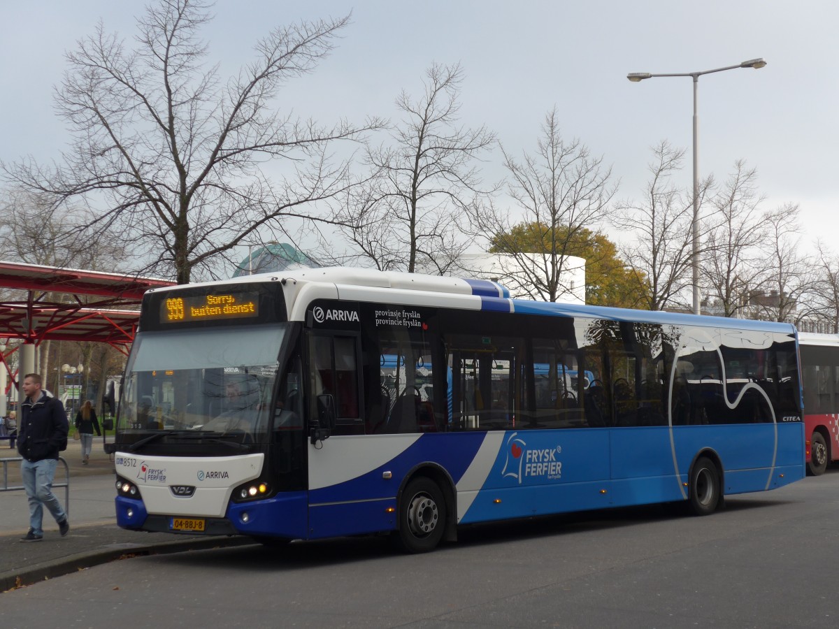 (156'789) - ARRIVA - Nr. 8512/04-BBJ-8 - VDL am 19. November 2014 beim Bahnhof Leeuwarden