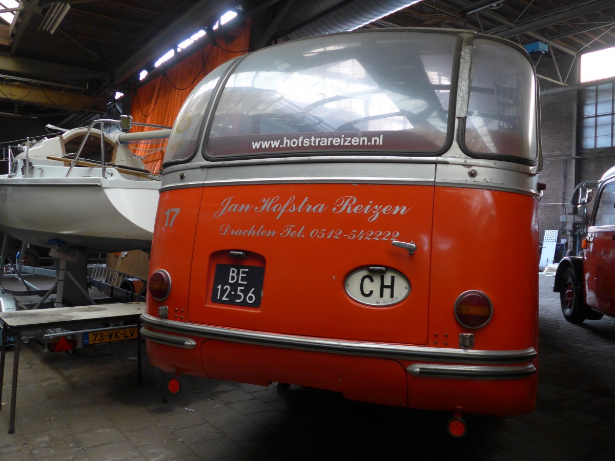 (156'939) - FRAM Drachten - Nr. 17/BE-12-56 - FBW/Gangloff (ex AFA Adelboden Nr. 3) am 20. November 2014 in Drachten, Autobusmuseum