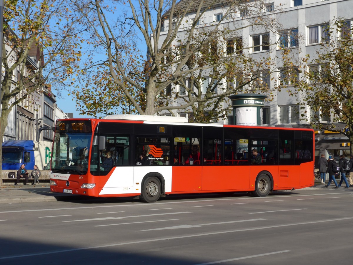 (157'176) - ASEAG Aachen - Nr. 265/AC-L 265 - Mercedes am 21. November 2014 beim Hauptbahnhof Aachen