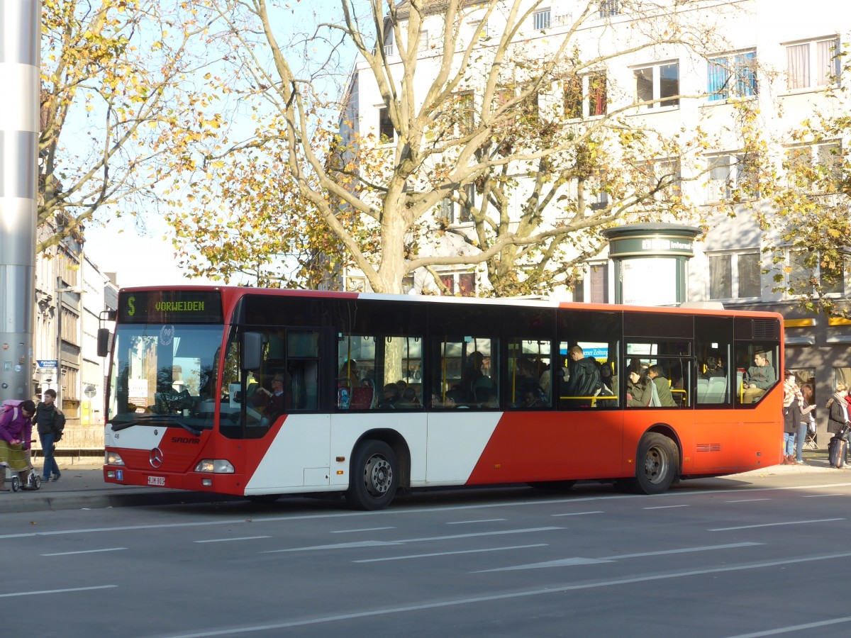 (157'222) - Aus Belgien: Sadar, Kelmis - Nr. 48/RJM-803 - Mercedes am 21. November 2014 beim Hauptbahnhof Aachen