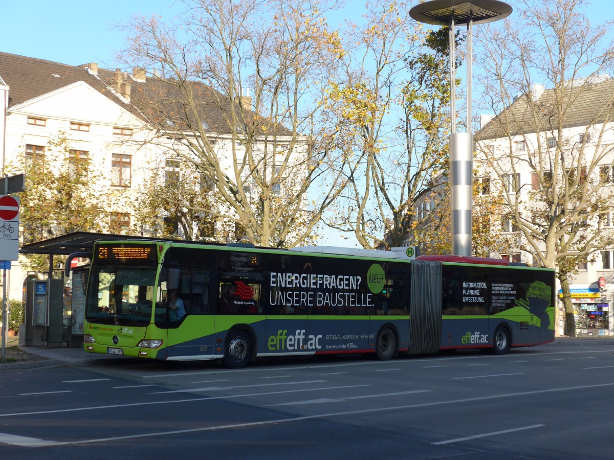 (157'225) - ASEAG Aachen - Nr. 289/AC-L 157 - Mercedes am 21. November 2014 beim Hauptbahnhof Aachen