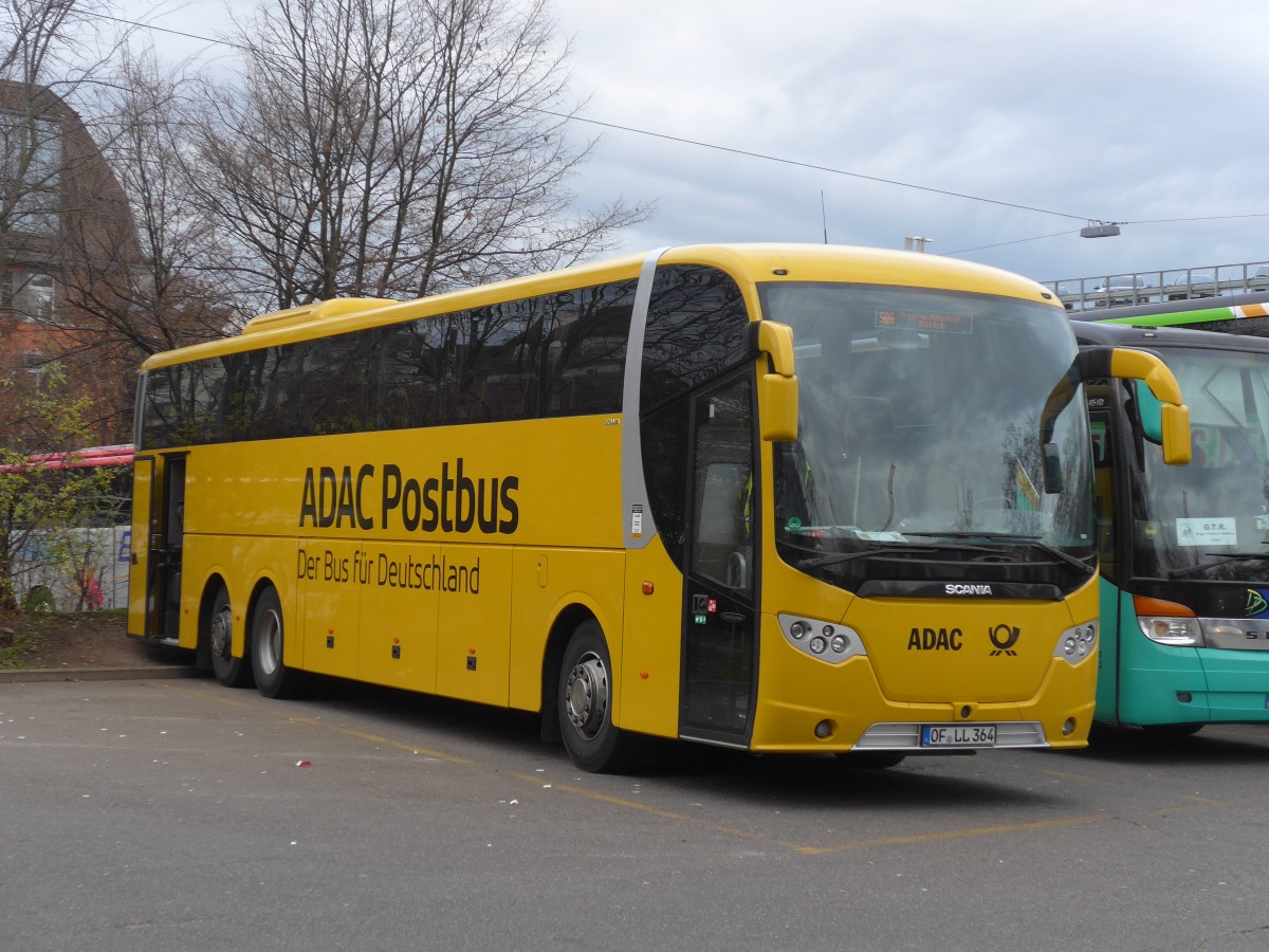 (157'795) - Aus Deutschland: Lang, Rdermark - OF-LL 364 - Scania/Lahden am 14. Dezember 2014 in Zrich, Sihlquai