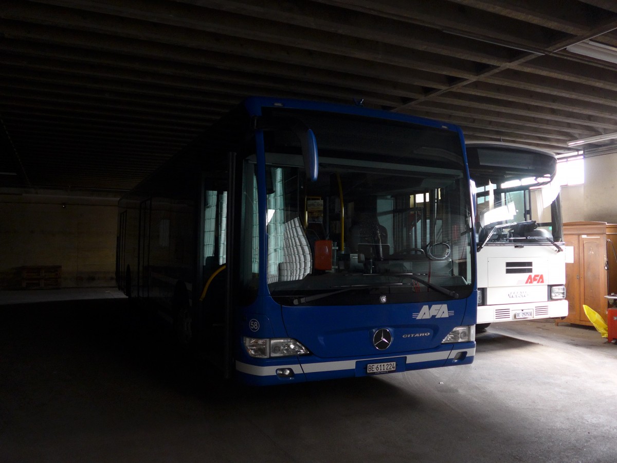 (157'838) - AFA Adelboden - Nr. 58/BE 611'224 - Mercedes am 20. Dezember 2014 im Autobahnhof Adelboden