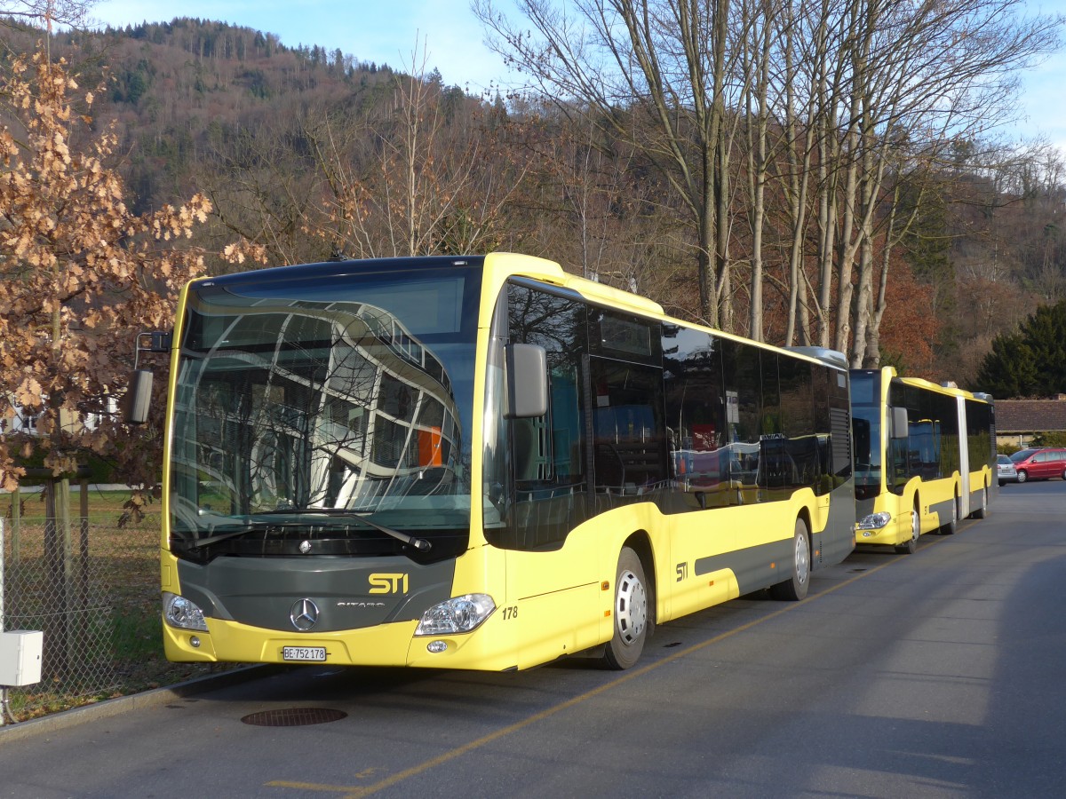 (157'884) - STI Thun - Nr. 178/BE 752'178 - Mercedes am 22. Dezember 2014 bei der Schifflndte Thun