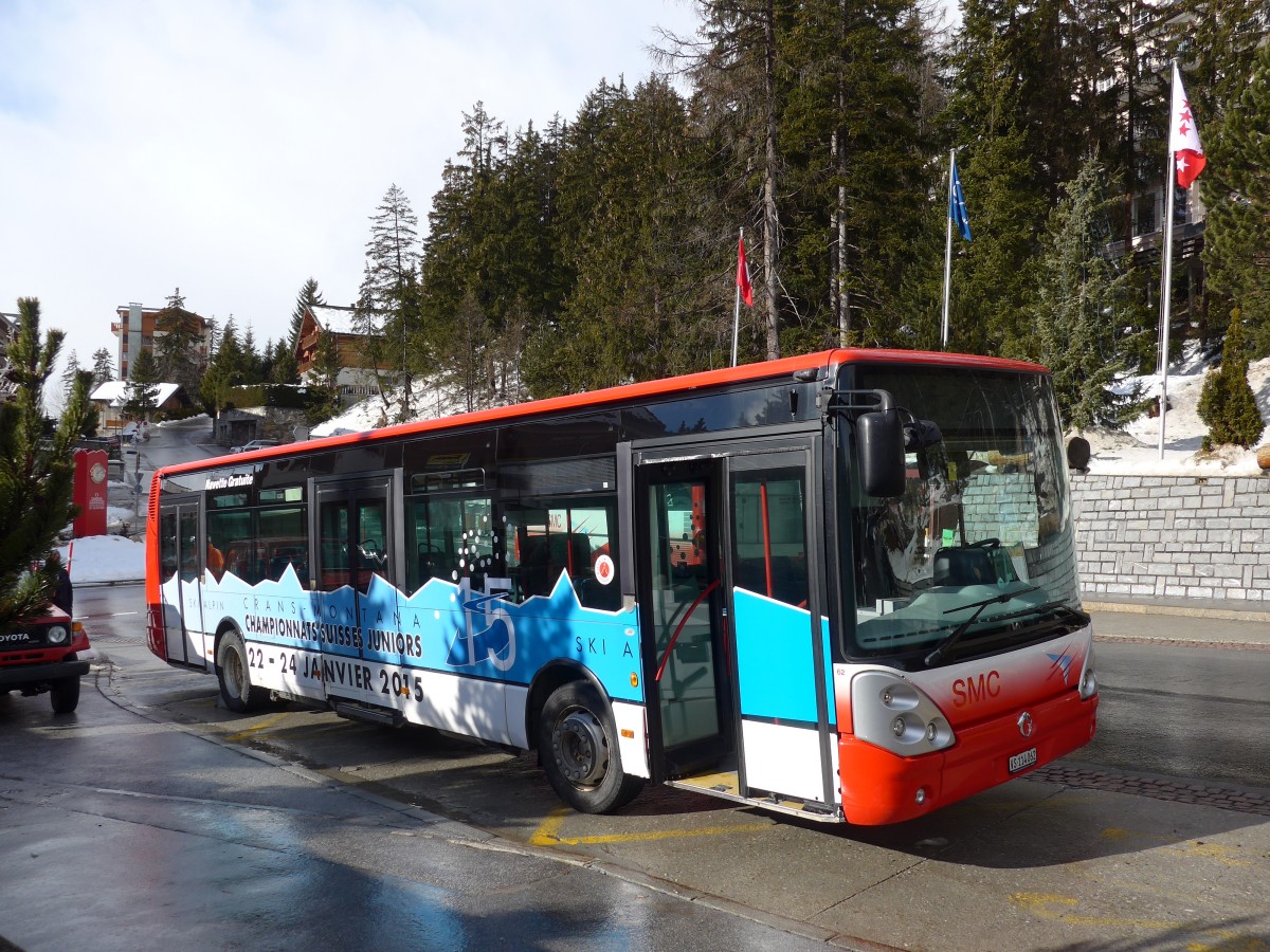 (158'189) - SMC Montana - Nr. 62/VS 114'062 - Irisbus am 4. Januar 2015 in Crans-Montana, Tl Crans