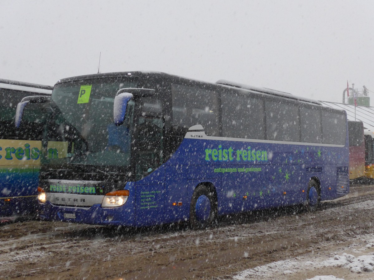 (158'243) - Reist, Gutenburg - BE 110'056 - Setra am 11. Januar 2015 in Adelboden, Weltcup