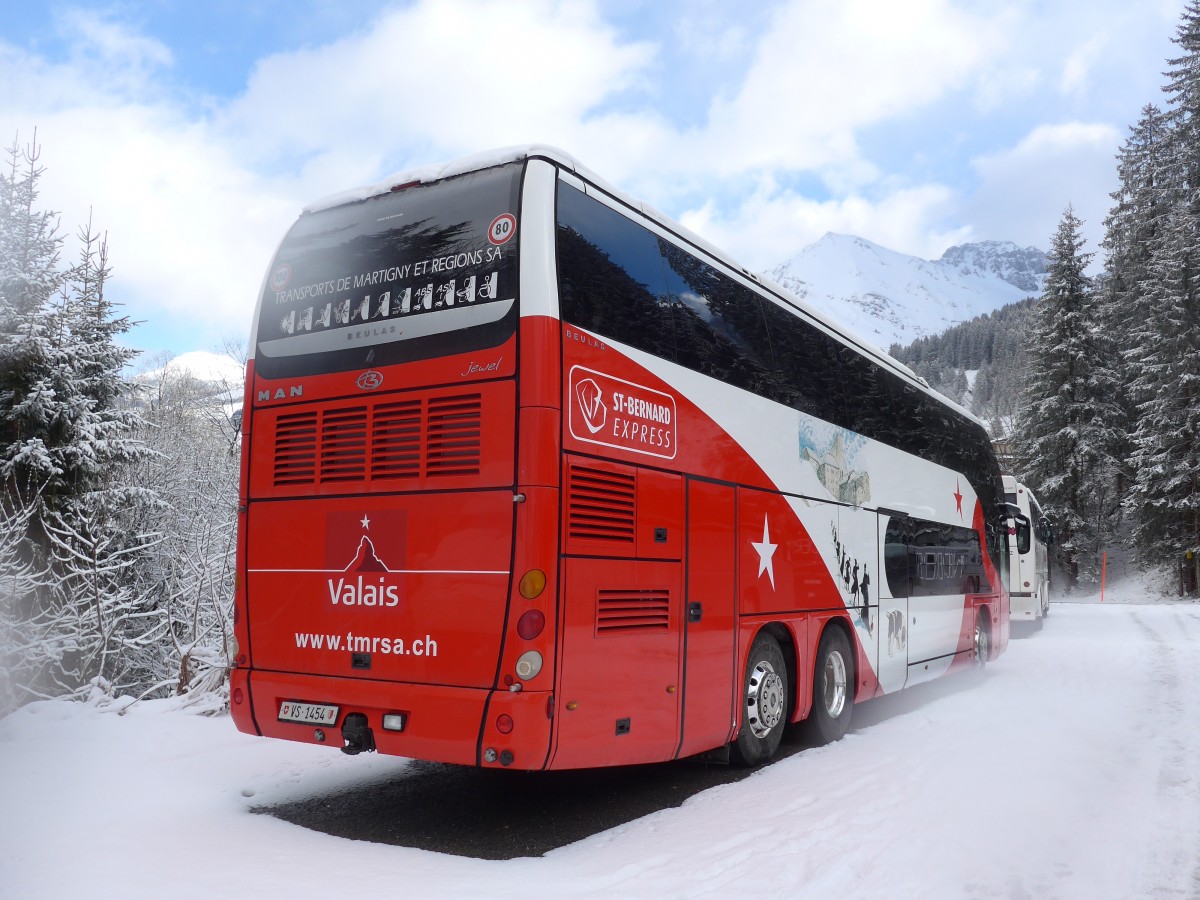 (158'299) - TMR Martigny - Nr. 3/VS 1454 - MAN/Beulas am 11. Januar 2015 in Adelboden, ASB