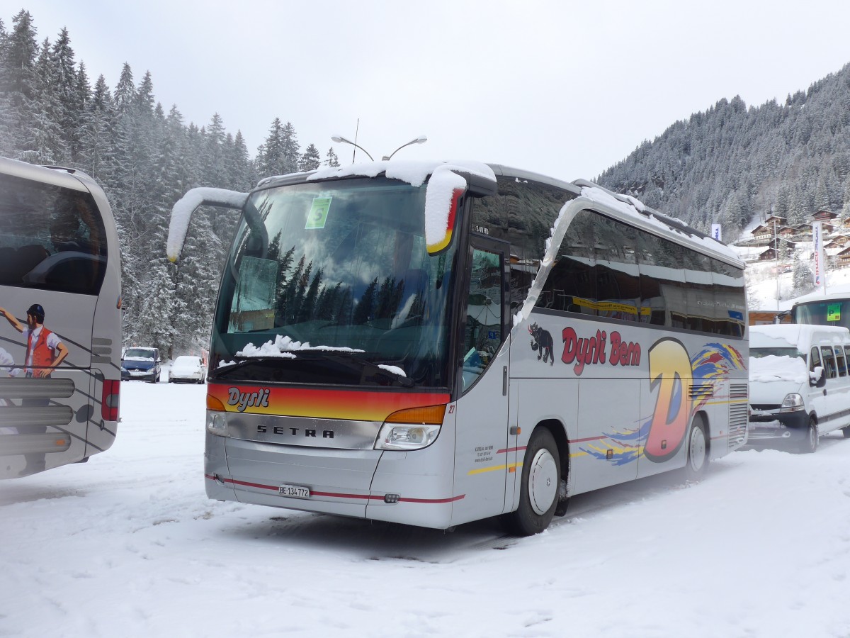 (158'300) - Dysli, Bern - Nr. 27/BE 134'772 - Setra am 11. Januar 2015 in Adelboden, ASB