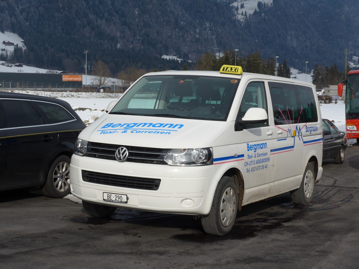 (158'483) - Bergmann, Adelboden - BE 290 - VW am 24. Januar 2015 in Frutigen, Garage AFA