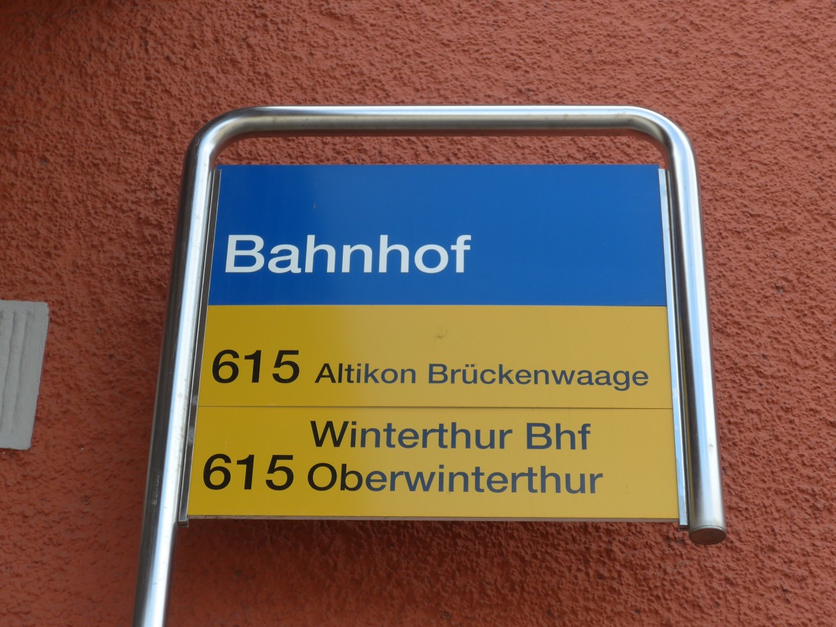 (159'440) - PostAuto-Haltestelle - Rickenbach-Attikon, Bahnhof - am 27. Mrz 2015