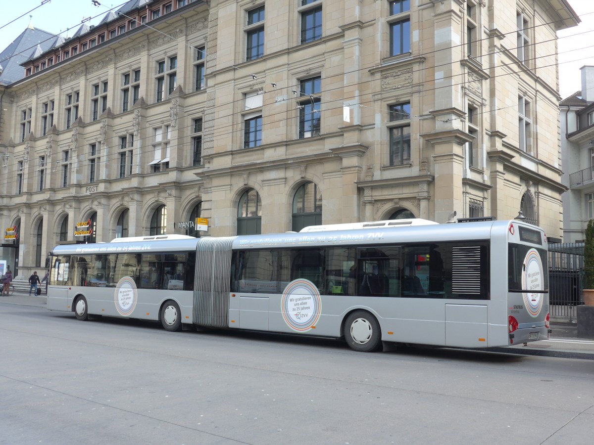 (159'453) - SW Winterthur - Nr. 338/ZH 730'338 - Solaris am 27. Mrz 2015 beim Hauptbahnhof Winterthur