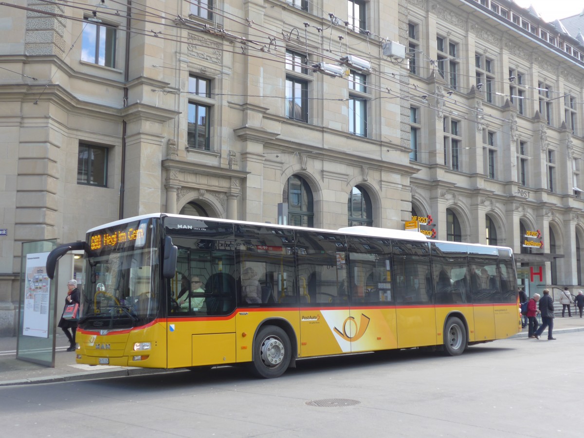 (159'464) - Steiger, Schlatt - Nr. 299/ZH 701'256 - MAN am 27. Mrz 2015 beim Hauptbahnhof Winterthur