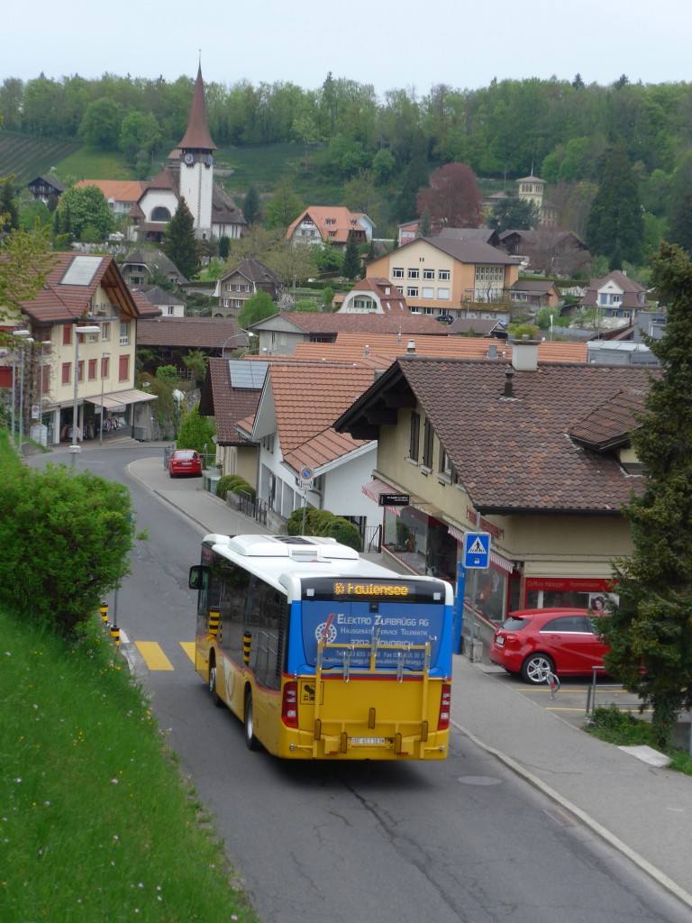 (160'024) - PostAuto Bern - BE 653'383 - Mercedes am 25. April 2015 in Spiez, Seestrasse