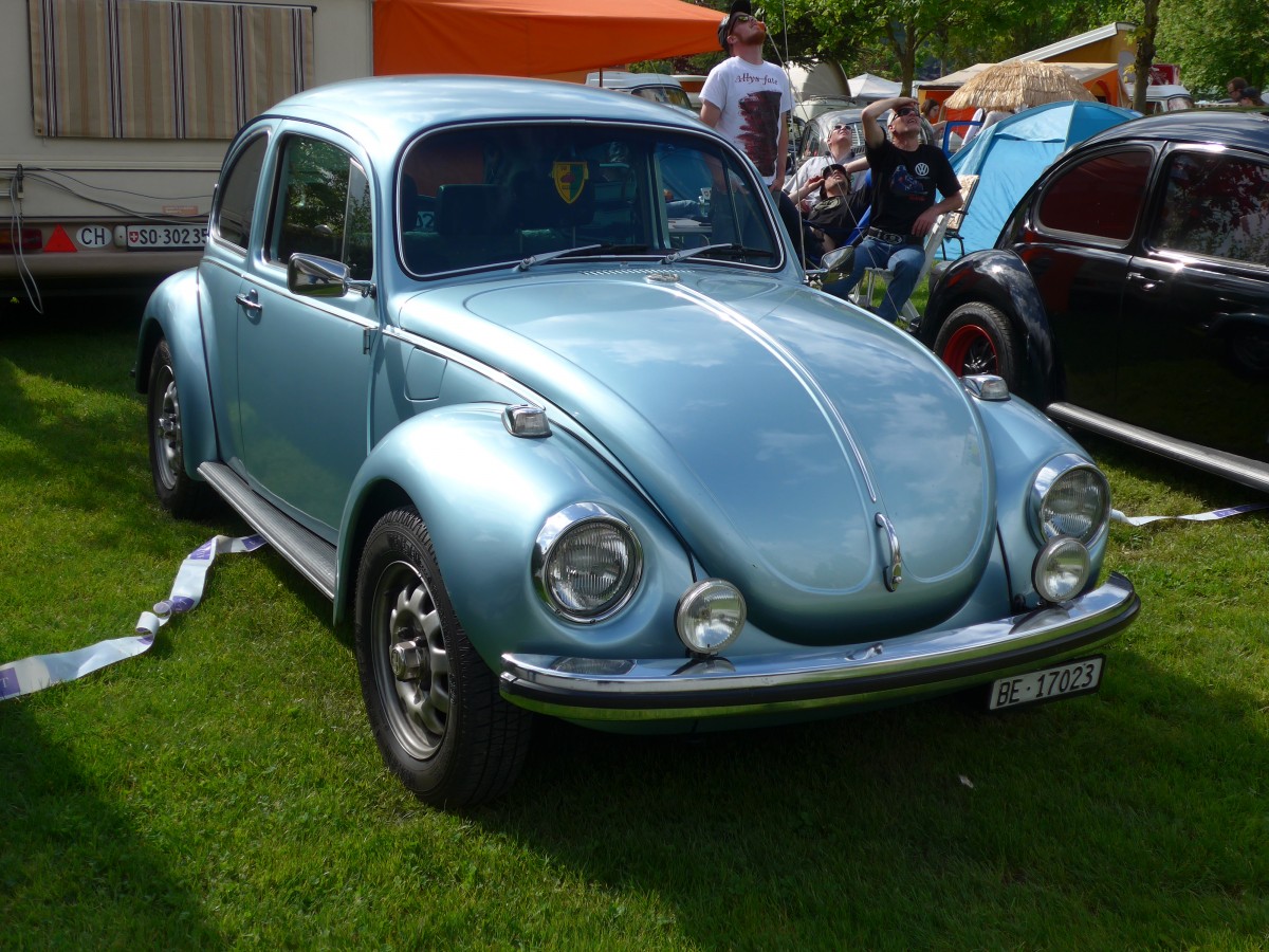 (160'304) - VW-Kfer - BE 17'023 - am 9. Mai 2015 in Brienz, Camping Aaregg