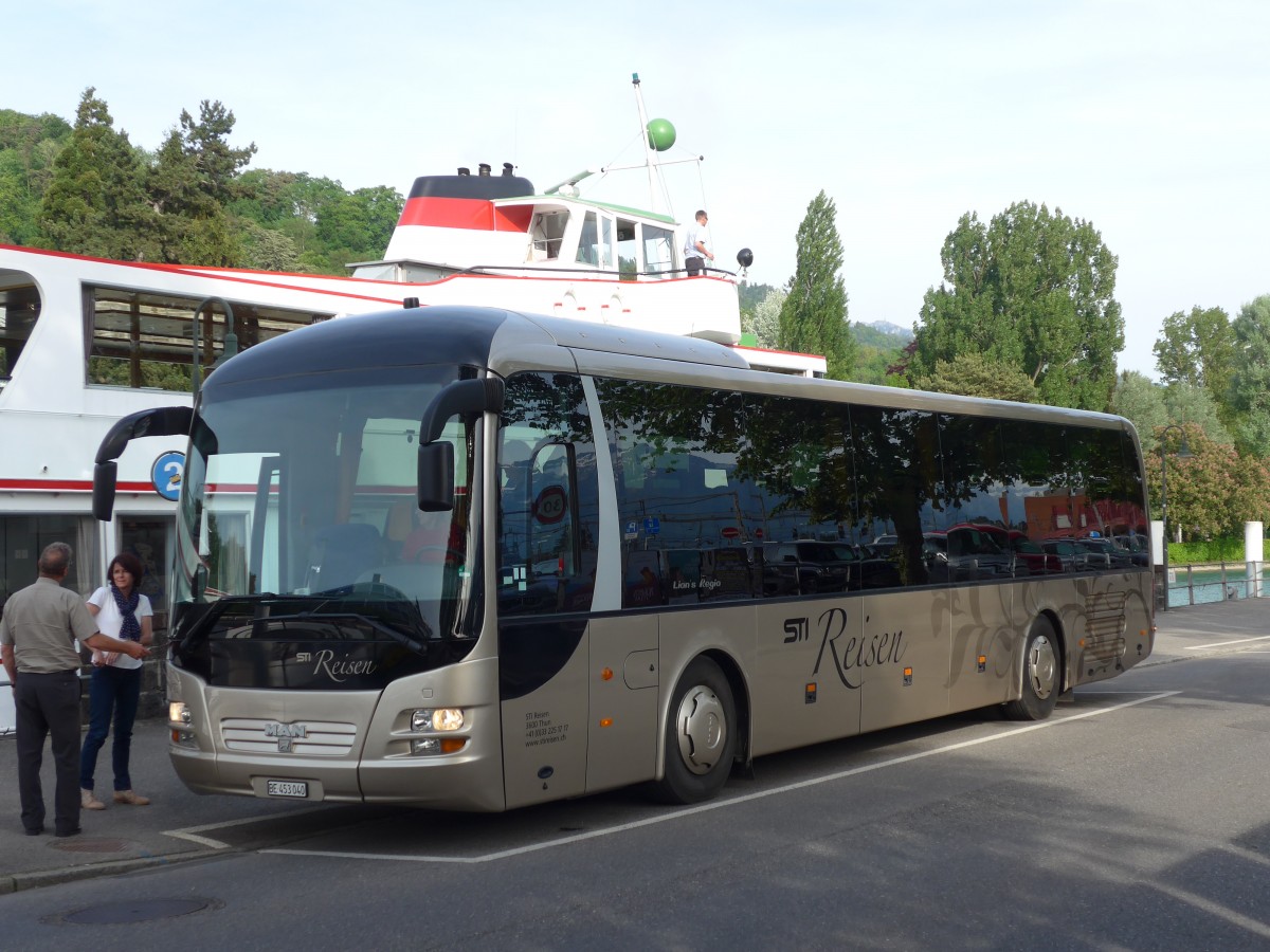 (160'474) - STI Thun - Nr. 40/BE 453'040 - MAN am 12. Mai 2015 bei der Schifflndte Thun