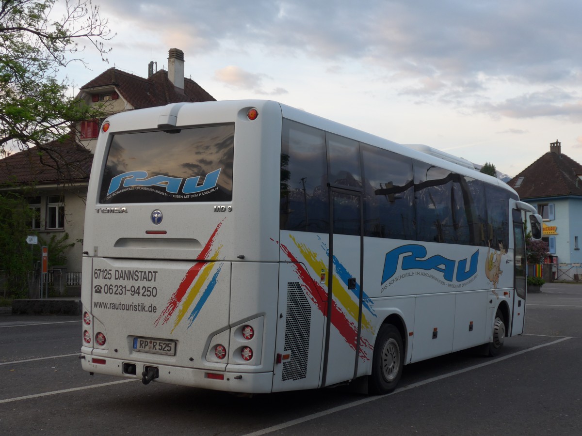 (160'477) - Aus Deutschland: Rau, Dannstadt - RP-R 525 - Temsa am 13. Mai 2015 in Thun, Seestrasse