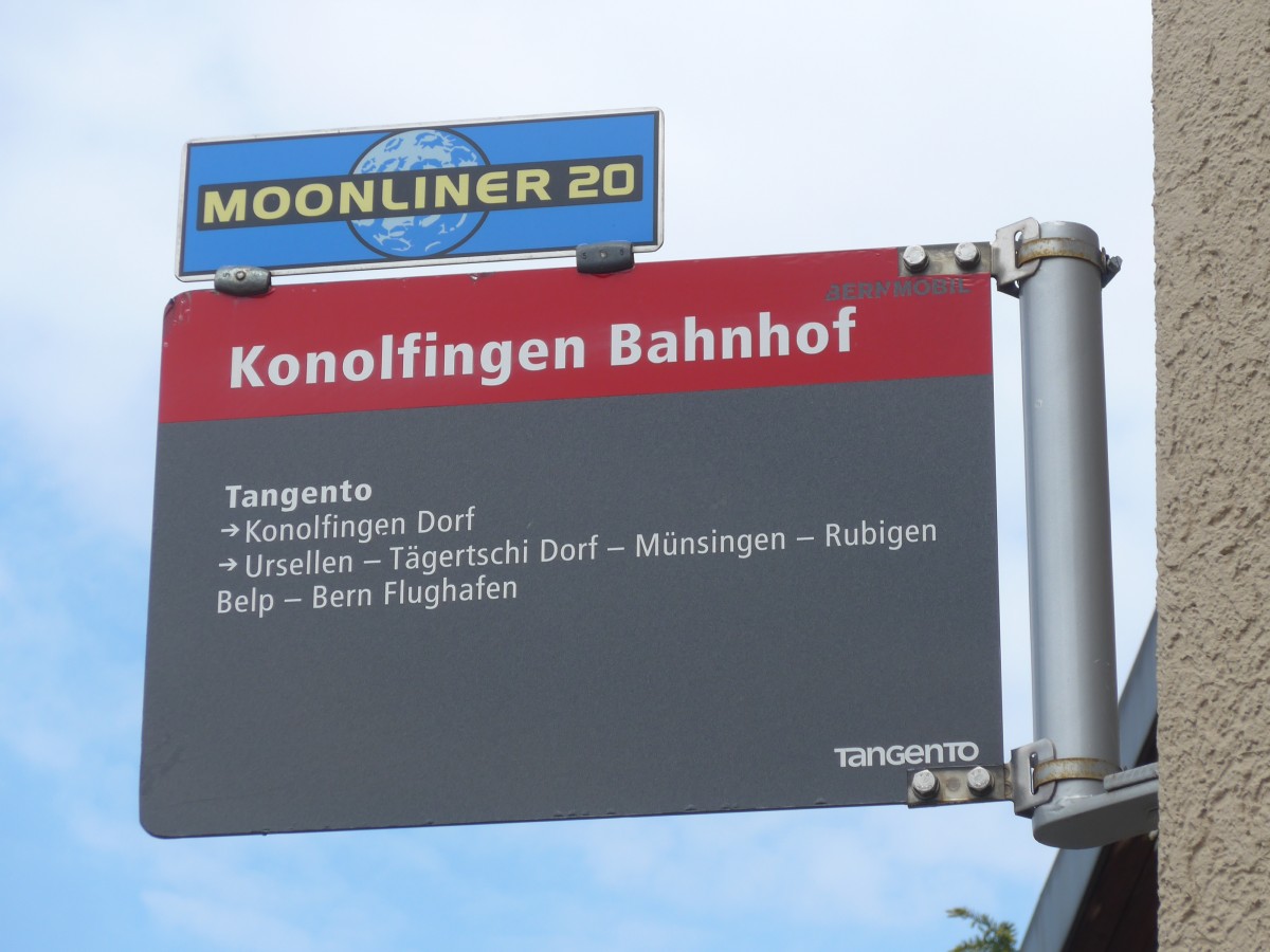 (160'721) - Bernmobil-Haltestelle - Konolfingen, Bahnhof - am 22. Mai 2015