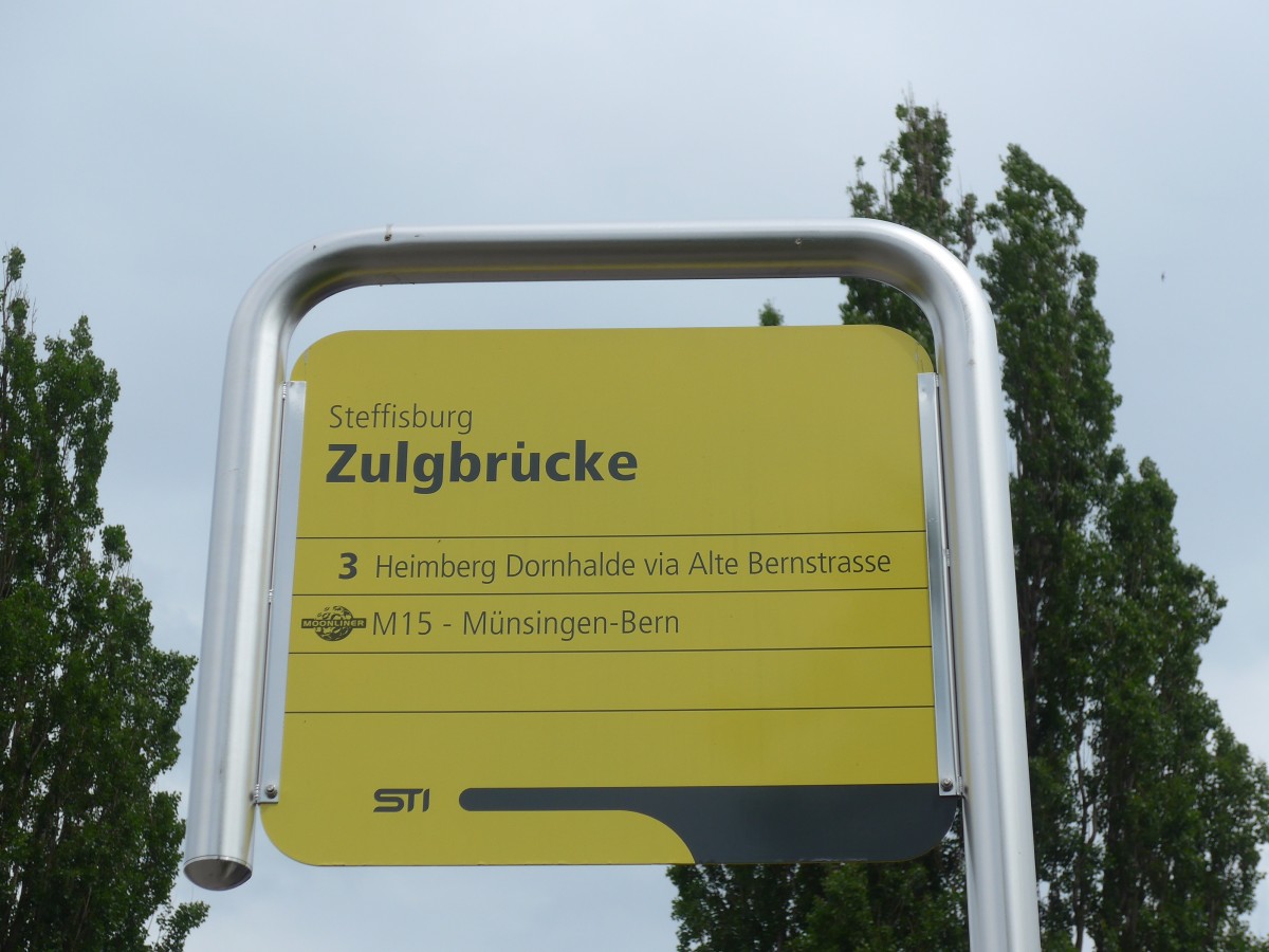 (160'728) - STI-Haltestelle - Steffisburg, Zulgbrcke - am 23. Mai 2015