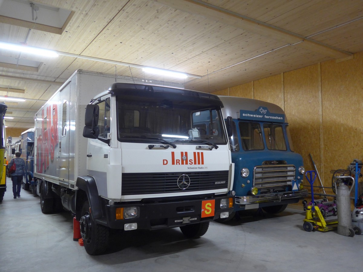 (161'556) - Schweizer Radio - Mercedes am 30. Mai 2015 in Mamishaus, Depot MfK