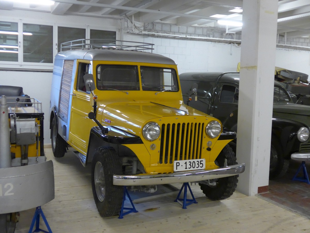 (161'566) - PTT-Regie - P 13'035 - Willys am 30. Mai 2015 in Mamishaus, Depot MfK