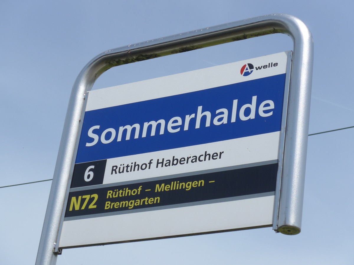 (161'593) - A-welle-Haltestelle - Fislisbach, Sommerhalde - am 31. Mai 2015