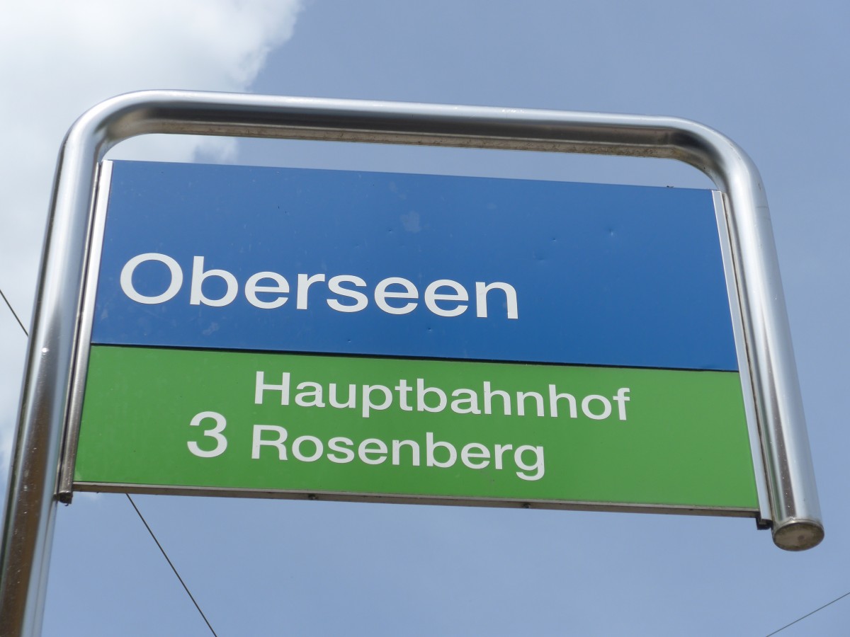 (161'641) - SW-Haltestelle - Winterthur, Oberseen - am 31. Mai 2015