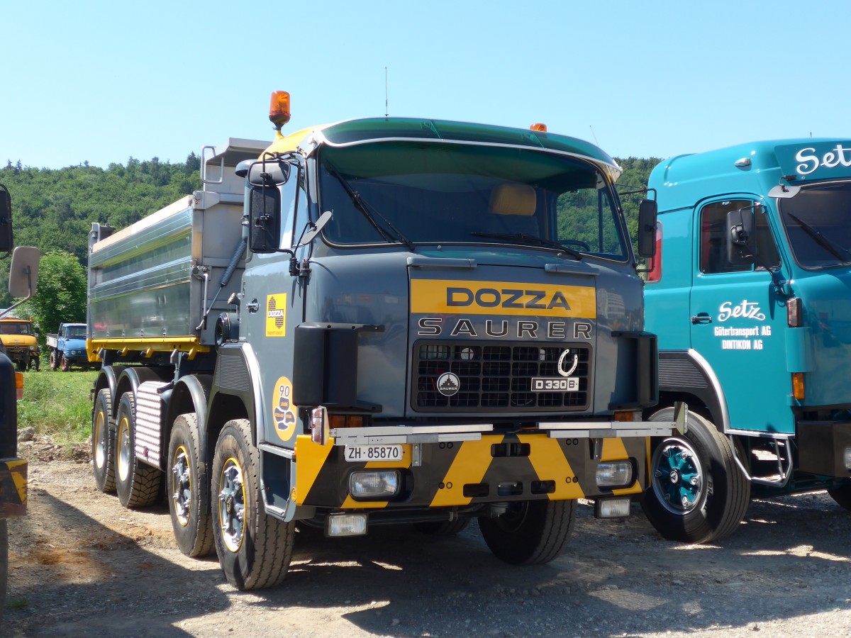 (161'795) - Dozza, Ksnacht - Nr. 5/ZH 85'870 - Saurer am 6. Juni 2015 in Thayngen, Saurertreffen